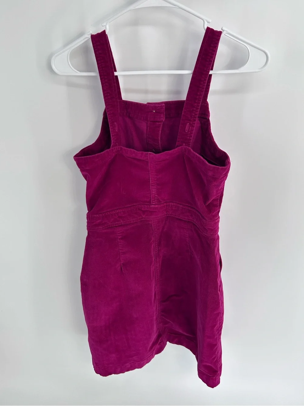Crewcuts by J.Crew Girls' Fuchsia Corduroy Jumper Pinafore Dress - Size 14